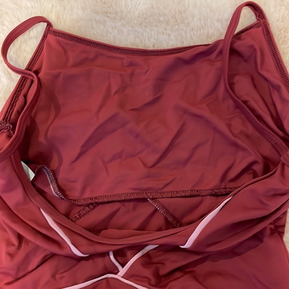 Large Red/Pink Harmonie Bodywear Leotard - Picture 3 of 4